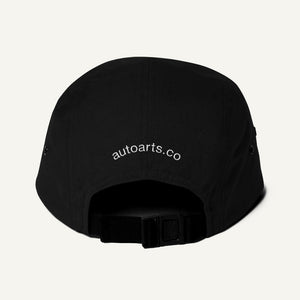 Purpose-built 5 panel hat: black