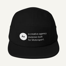 Load image into Gallery viewer, Purpose-built 5 panel hat: black